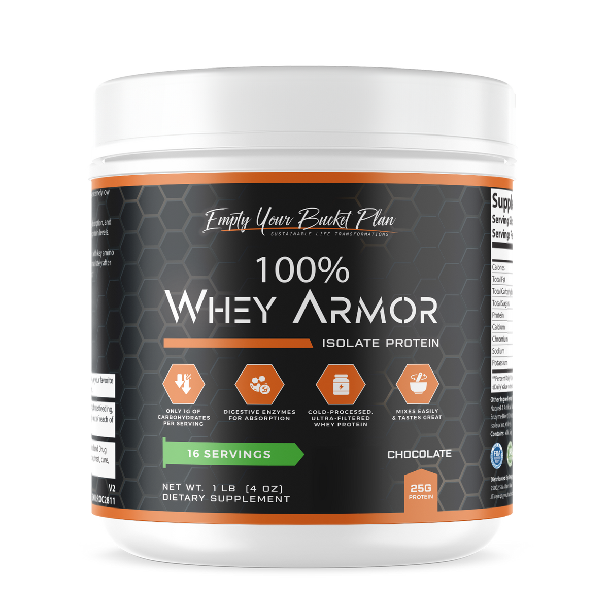 Whey Armor Isolate Protein - Chocolate